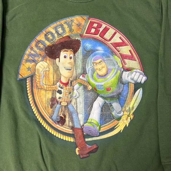 Disney Pixar Vintage Green Toy Story Crewneck Sweater - Picture 2 of 4